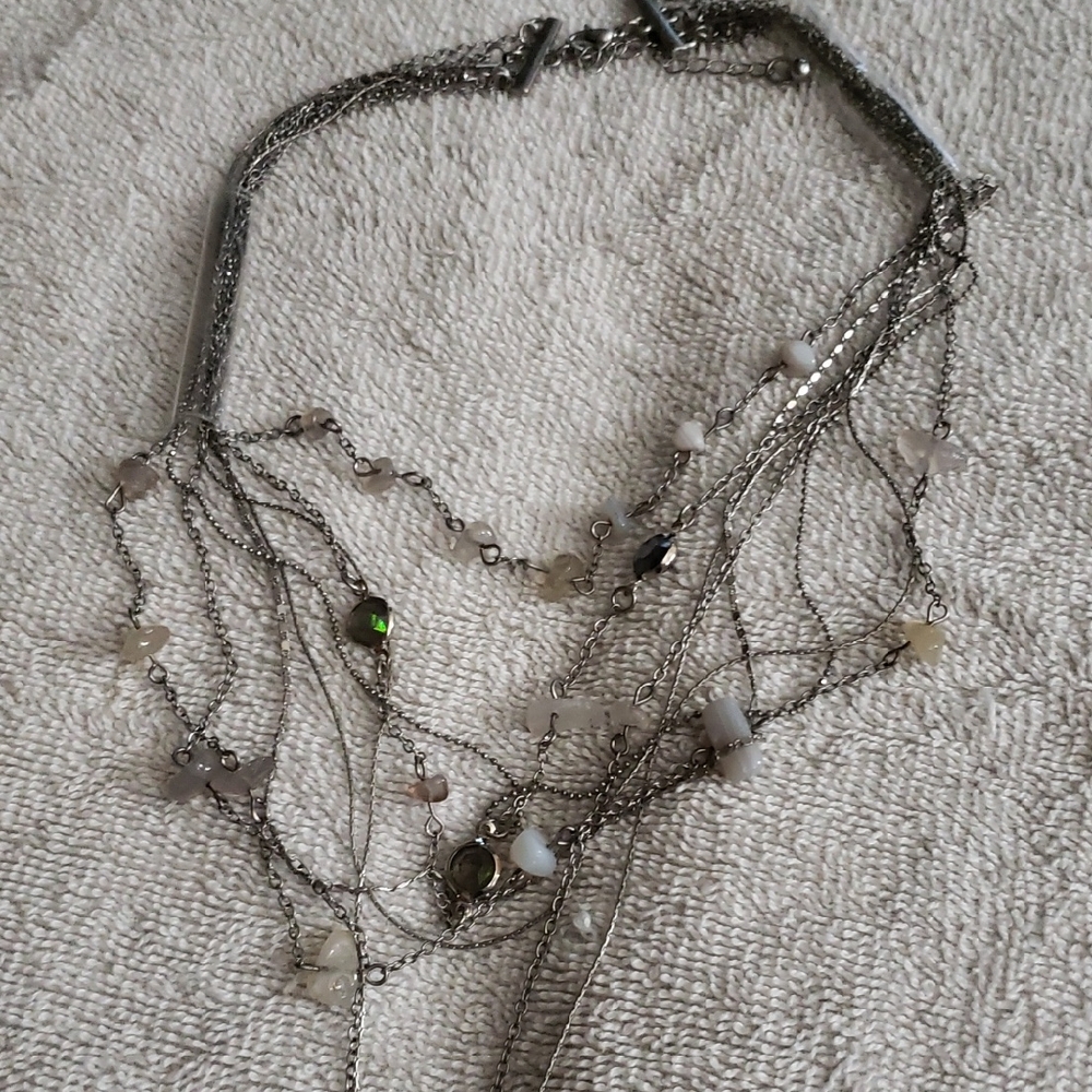 Silver Multi-Layer Necklace